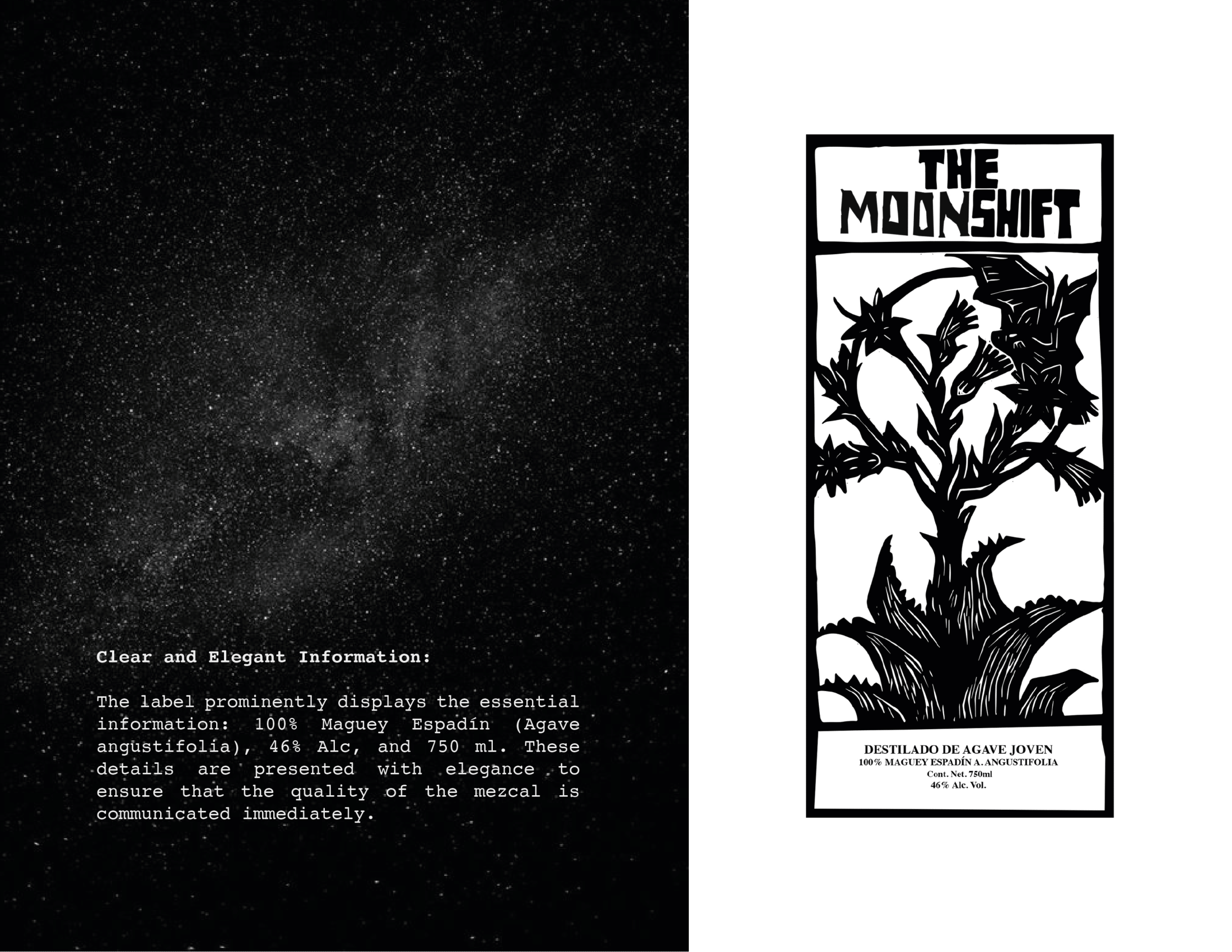 The Moonshift — label design