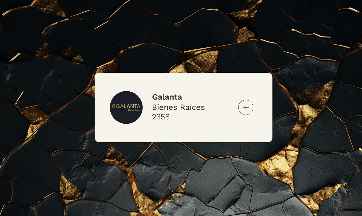 Galanta — brand identity card